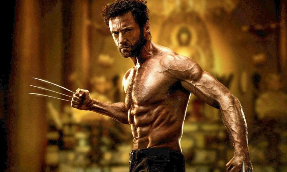 Hugh Jackman como o Wolverine nos filmes dos X-Men